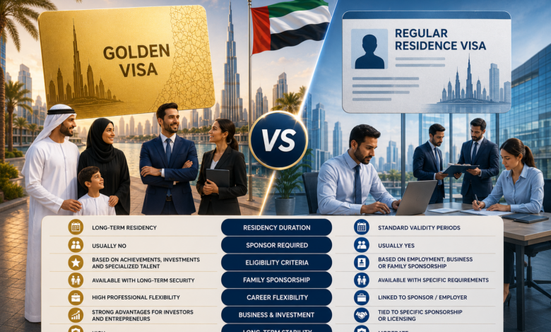 UAE Golden Visa vs Regular Residence Visa
